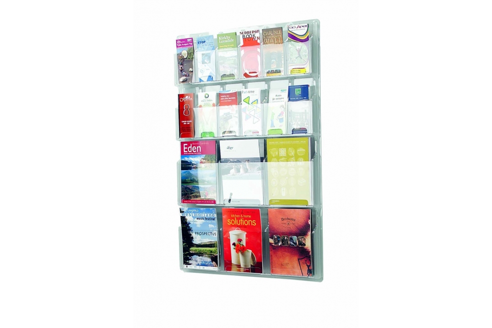 All Clear Leaflet Dispensers Wall Mounted Partition Hangers