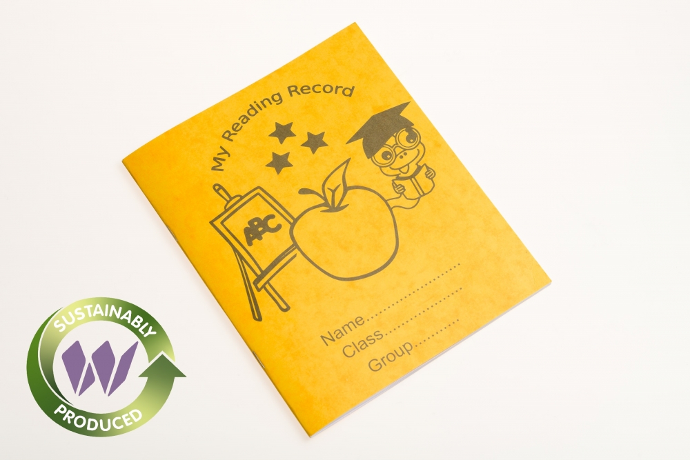 performance-reading-record-books-40-pages-pk100-yellow