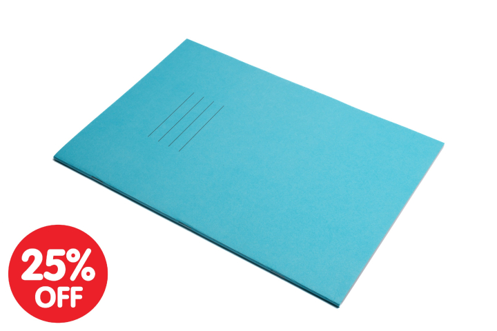 A4 Popular Exercise Book 80 Pages Pk50 8mm Feint & Margin Blue