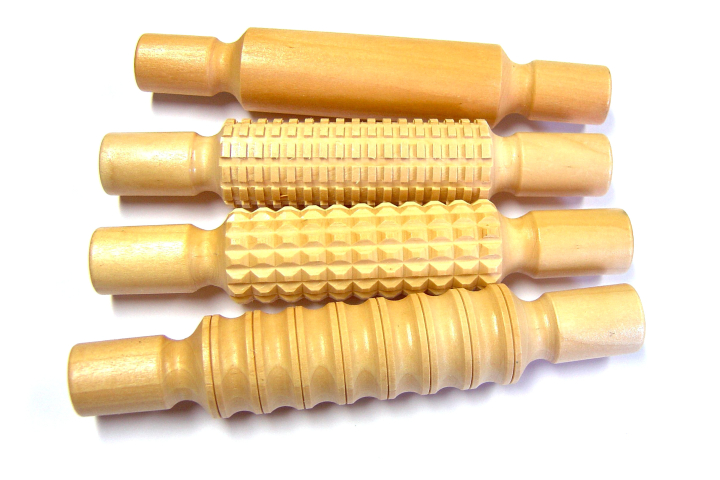 Textured Rolling Pins Pk4