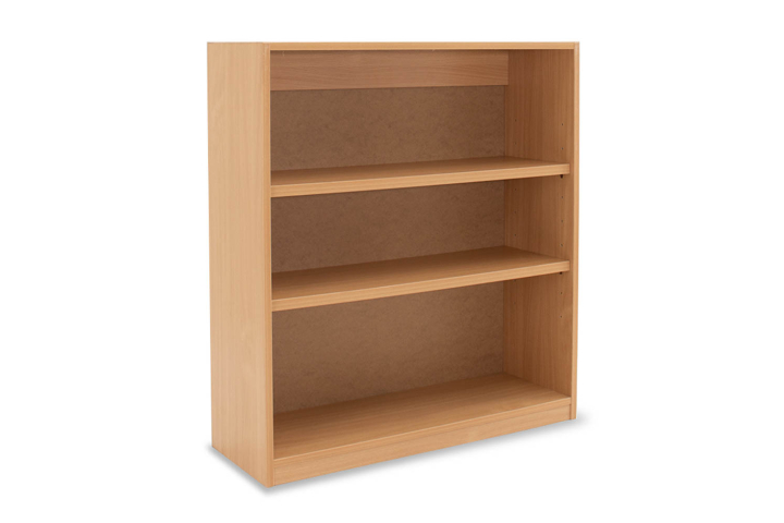 Open Bookcase Beech with 2 Adjustable Shelves W900 x D320 x H1000mm