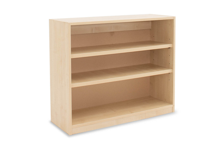 Open Bookcase Maple with 2 Adjustable Shelves W900 x D320 x H750mm