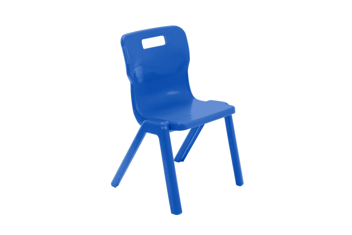 Titan One Piece Chair Blue Size 4 - 380mm High 8-10 years