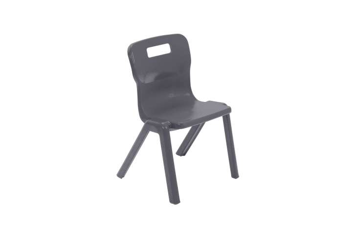 Titan One Piece Chair Charcoal Size 2 - 310mm High Age 4-5 years