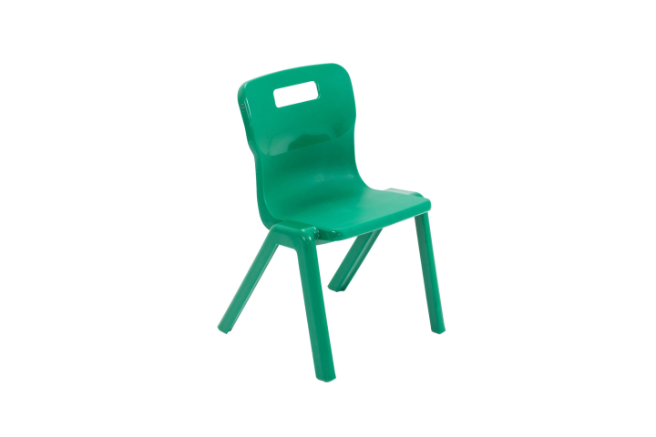 Titan One Piece Chair Green Size 2 - 310mm High Age 4-5 years