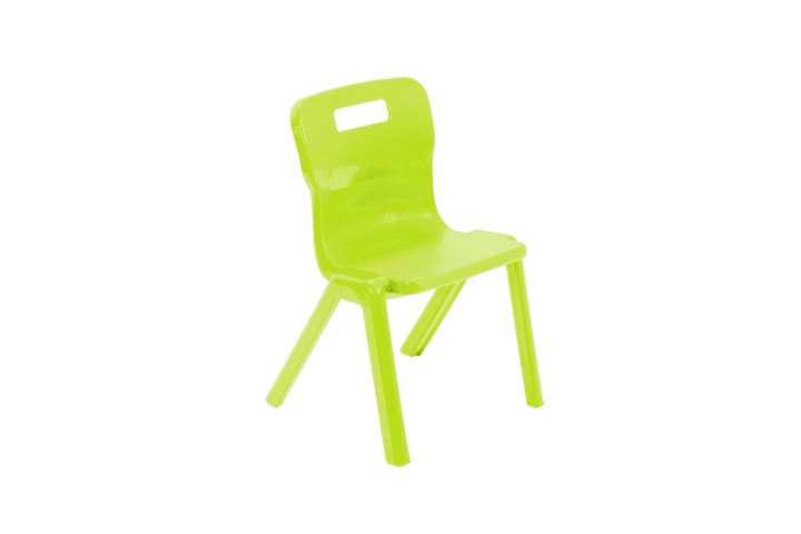 Titan One Piece Chair Lime Size 2 - 310mm High Age 4-5 years