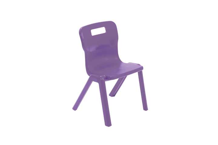 Titan One Piece Chair Purple Size 2 - 310mm High Age 4-5 years