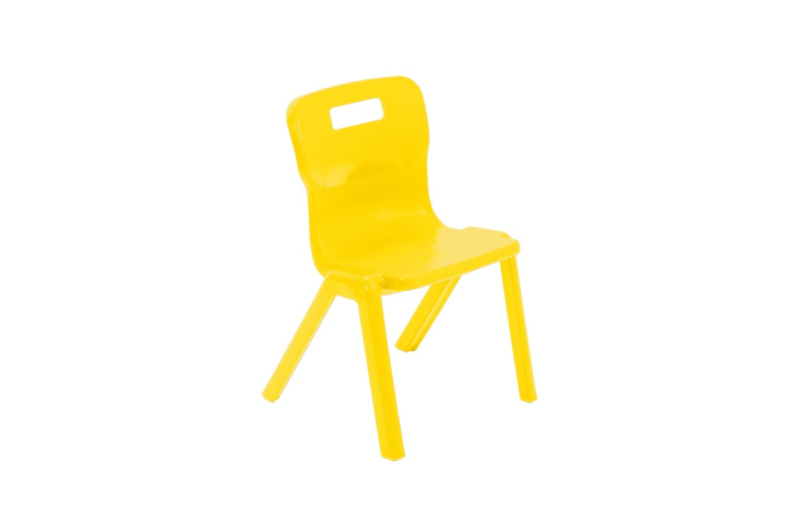 Titan One Piece Chair Yellow Size 2 - 310mm High Age 4-5 years