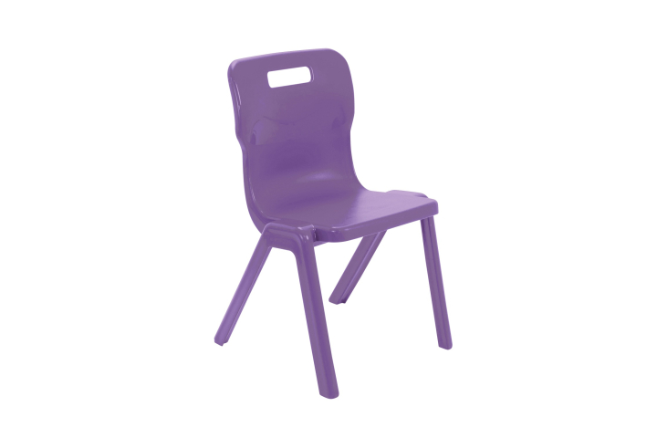 Titan One Piece Chair Purple Size 5 - 430mm High 11-13 years