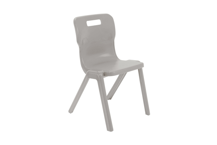 Titan One Piece Chair Grey Size 6 - 460mm High 14-18 years