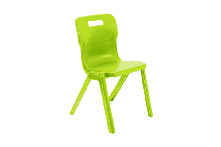 Titan One Piece Chair Lime Size 6 - 460mm High 14-18 years