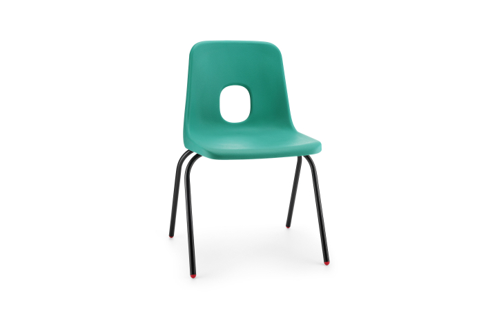 Hille E Series Chair Emerald Size 1 Black Frame 260mm