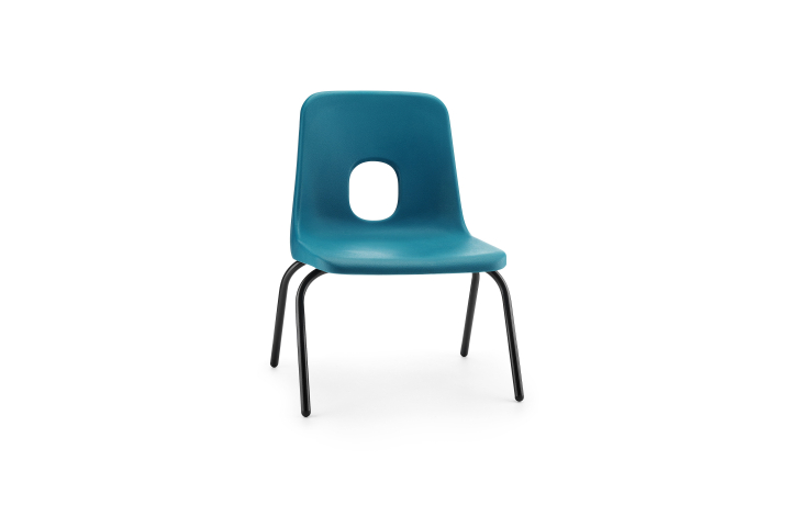 Hille E Series Chair Jade Size 3 Black Frame 350mm