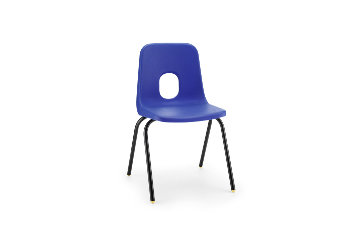 Hille E Series Chair Sapphire Size 4 Black Frame 390mm