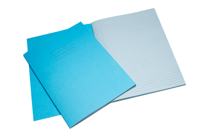 Performance SEN Exercise Books 80 Blue Pages 8mm F&M Light Blue Cover Pk25