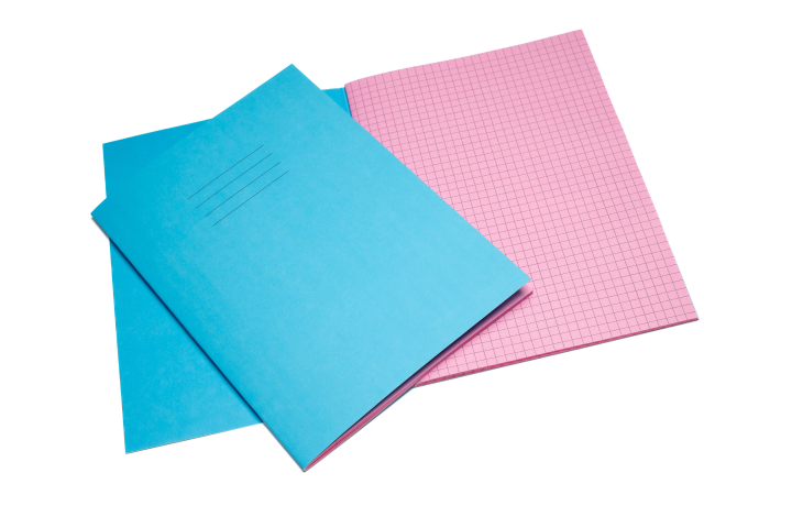 Performance SEN Exercise Books 80 Pink Pages 7mm Squared Light Blue Cover Pk25		