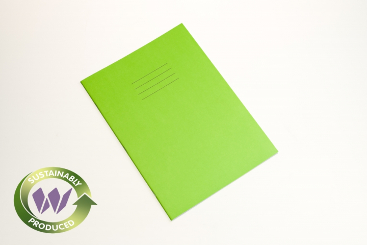 Performance A4 Exercise Book Portrait 80 Pages Pk 50 Plain Light Green