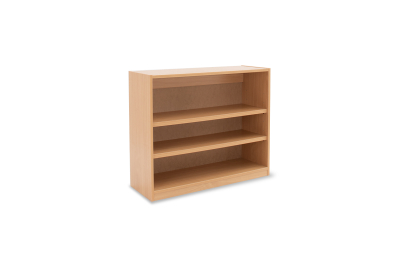 Open Bookcase Beech with 2 Adjustable Shelves W900 x D320 x H750mm