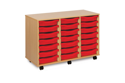 21 Shallow Tray Storage Unit Beech W1030mm x D453mm x H703mm