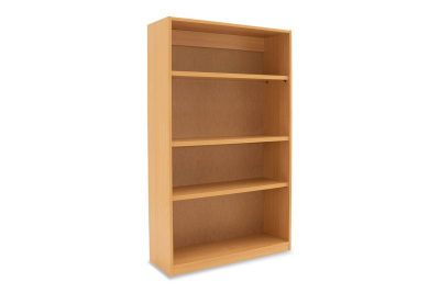 Open Bookcase Beech with 2 Adjustable Shelves/1 Fixed Shelf W900 x D320 x H1500m