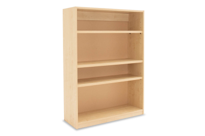 Open Bookcase Maple with 2 Adjustable Shelves/1 Fixed Shelf W900 x D320 x H1250m