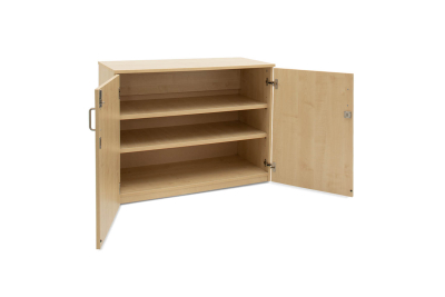 Storage Cupboard Maple with Doors - 2 Adjustable Shelves W1030 x D477 x H768mm