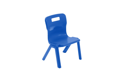 Titan One Piece Chair Blue Size 1 - 260mm High Age 3-4 years