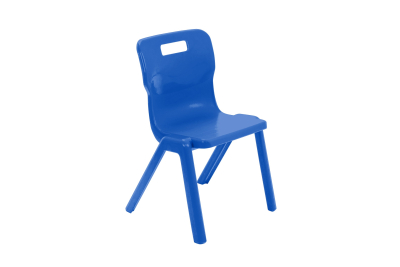 Titan One Piece Chair Blue Size 4 - 380mm High 8-10 years