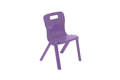 Titan One Piece Chair Purple Size 2 - 310mm High Age 4-5 years