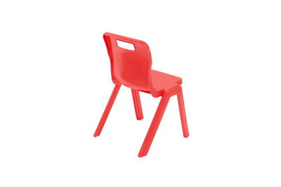 Titan One Piece Chair Red Size 2 - 310mm High Age 4-5 years 2