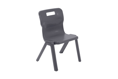 Titan One Piece Chair Charcoal Size 3 - 350mm High 6-7 years