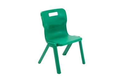 Titan One Piece Chair Green Size 3 - 350mm High 6-7 years