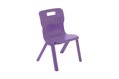 Titan One Piece Chair Purple Size 3 - 350mm High 6-7 years