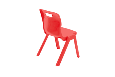 Titan One Piece Chair Red Size 3 - 350mm High 6-7 years 2