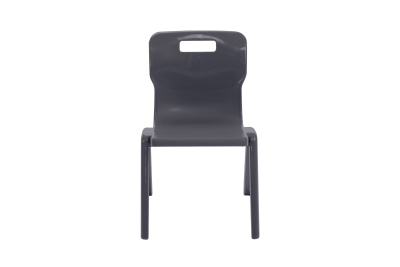 Titan One Piece Chair Charcoal Size 4 - 380mm High 8-10 years 3