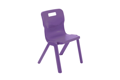 Titan One Piece Chair Purple Size 4 - 380mm High 8-10 years