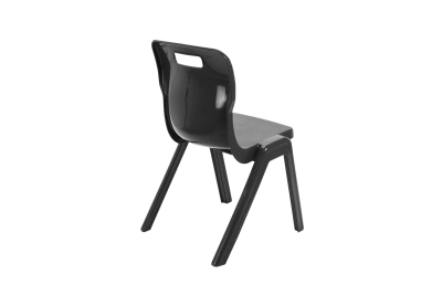 Titan One Piece Chair Black Size 5 - 430mm High 11-13 years 2