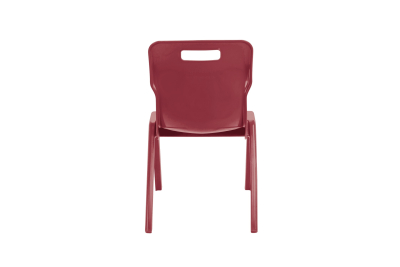 Titan One Piece Chair Burgandy Size 5 - 430mm High 11-13 years 1