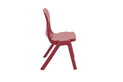 Titan One Piece Chair Burgandy Size 5 - 430mm High 11-13 years 4