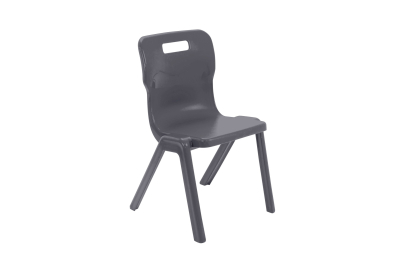 Titan One Piece Chair Charcoal Size 5 - 430mm High 11-13 years