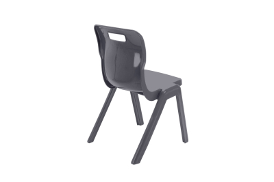 Titan One Piece Chair Charcoal Size 5 - 430mm High 11-13 years 2