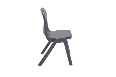 Titan One Piece Chair Charcoal Size 5 - 430mm High 11-13 years 4