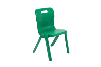 Titan One Piece Chair Green Size 5 - 430mm High 11-13 years