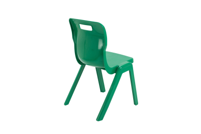 Titan One Piece Chair Green Size 5 - 430mm High 11-13 years 2