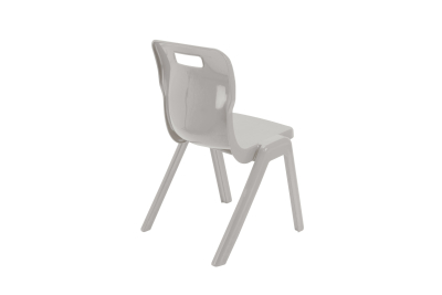 Titan One Piece Chair Grey Size 5 - 430mm High 11-13 years 2