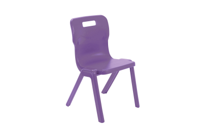 Titan One Piece Chair Purple Size 5 - 430mm High 11-13 years