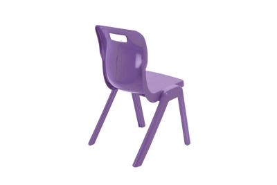 Titan One Piece Chair Purple Size 5 - 430mm High 11-13 years 2