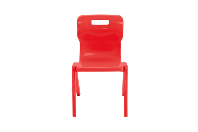 Titan One Piece Chair Red Size 5 - 430mm High 11-13 years 3