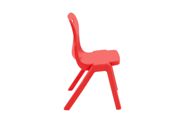 Titan One Piece Chair Red Size 5 - 430mm High 11-13 years 4