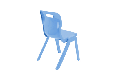 Titan One Piece Chair Sky Blue Size 5 - 430mm High 11-13 years 2